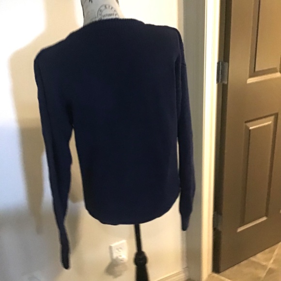 Yves Saint Laurent Navy Medium Size Sweater - Picture 3 of 4